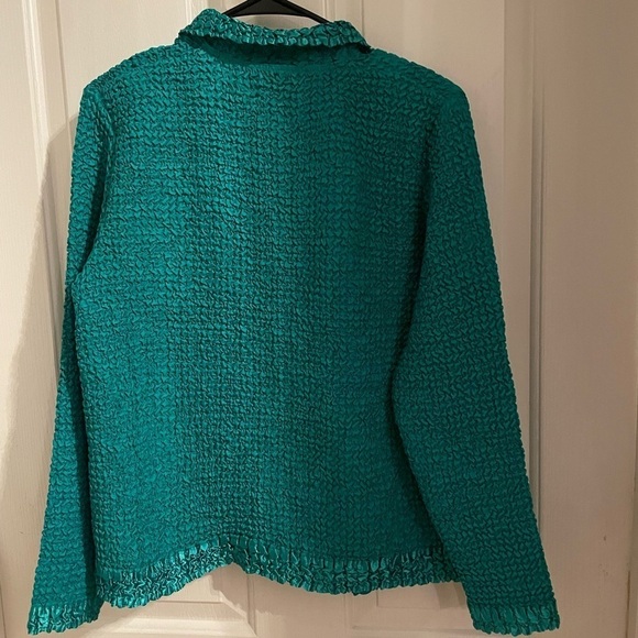 Tahari jacket and sleeveless top set, green, NWT, medium - Picture 3 of 8